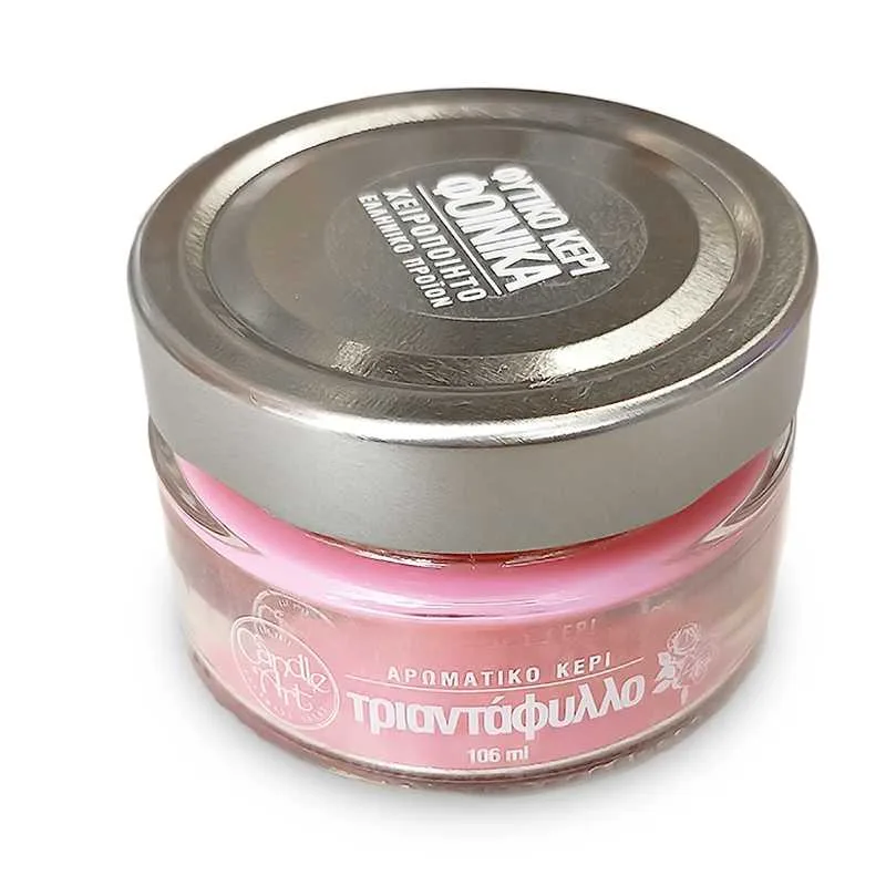 Candle N' Art Φυτικό Αρωματικό Κερί Φοίνικα Rose Τριαντάφυλλο 106ml