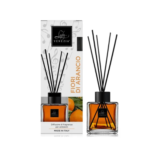 Lady Venezia Fiori Di Arancio Fragrance Diffuser & Sticks Αρωματικό χώρου Άνθη Πορτοκαλιάς 100ml Lady Venezia Fiori Di Arancio Fragrance Diffuser & Sticks Αρωματικό χώρου Άνθη Πορτοκαλιάς 100ml