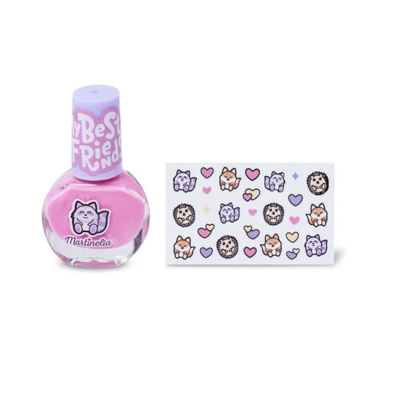 Martinelia My Best Friends Nail Polish & Stickers - Σετ Βερνίκι Νυχιών Ροζ 4ml & Αυτοκόλλητα (1) Martinelia My Best Friends Nail Polish & Stickers - Σετ Βερνίκι Νυχιών Ροζ 4ml & Αυτοκόλλητα