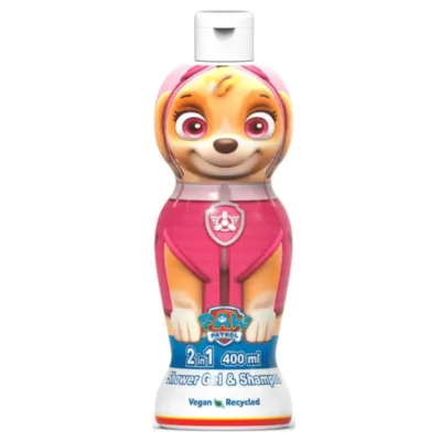 Air-Val Paw Patrol Skye 2 in 1 Shower Gel & Shampoo 400ml Vegan