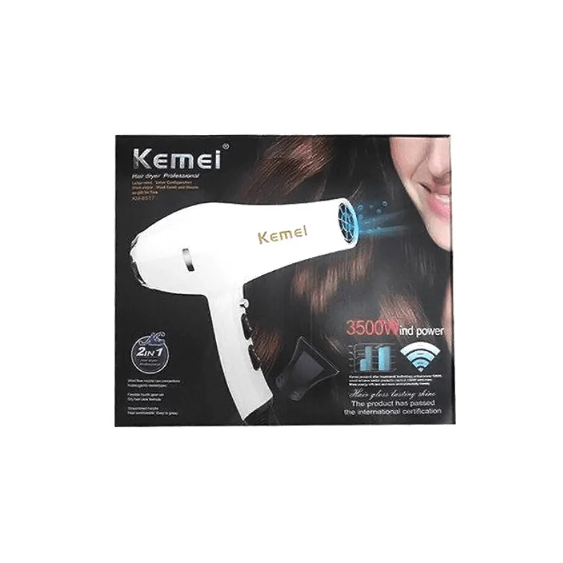 Kemei Professional Hair Dryer Eco Friendly KM-8517 Πιστολάκι Μαλλιών 3500W