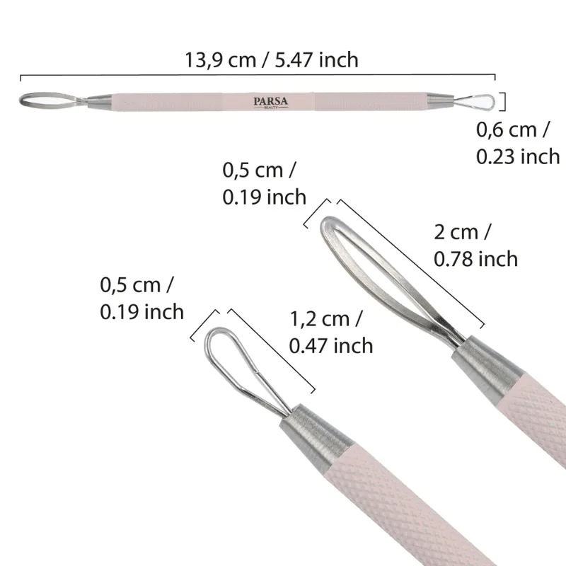 Parsa Blackhead Remover Εργαλείο για Αφαίρεση των Μαύρων Στιγμάτων Ροζ (3) Parsa Blackhead Remover Εργαλείο για Αφαίρεση των Μαύρων Στιγμάτων Ροζ