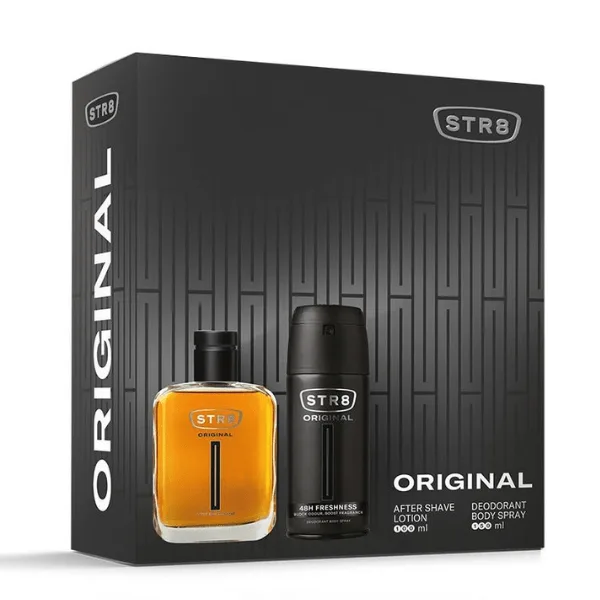 STR8 Original Men's Gift Set Afyer Shave Lotion 100ml & Deodorant Spray 150ml