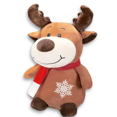 VIP Baby Dolls Stuffed Christmas Deer, Λούτρινος Τάρανδος Καφέ 35cm