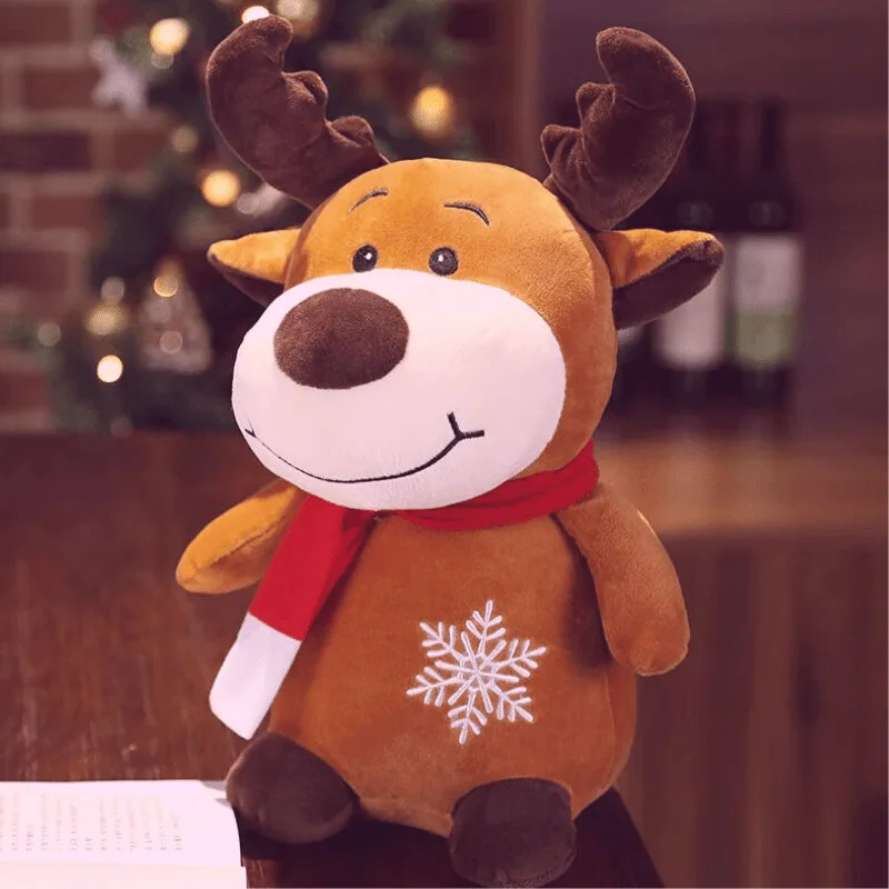 VIP Baby Dolls Stuffed Christmas Deer, Λούτρινος Τάρανδος Καφέ 35cm