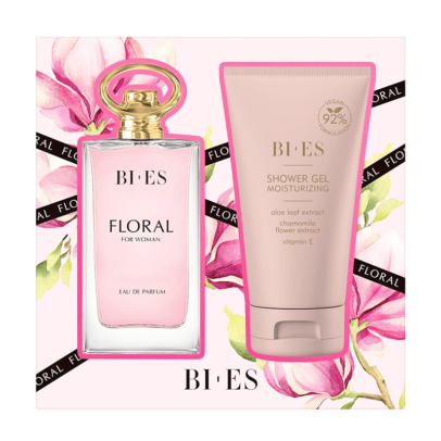 Bi-Es Floral Gift Set for Women - Άρωμα EDP 90ml & Shower Gel 150ml