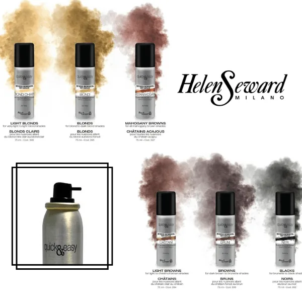 Helen Seward Quick & Easy Root Concealer Spray Κάλυψης Ρίζας και Γκρίζων Τριχών 75ml