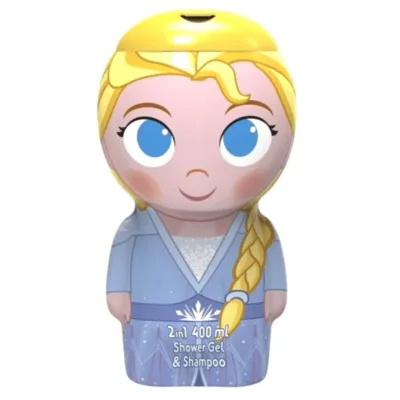 Air-Val Frozen Elsa 2 in 1 Shower Gel & Shampoo 400ml Vegan