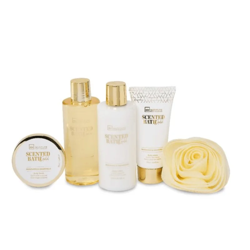IDC Scented Bath Shoe Giftset Mandarin & Grapefruit - 200ml Shower Gel, 200ml Body Lotion, 90gr Body -Hand Cream, 50ml Body Scrub & Scented Sponge (1) IDC Scented Bath Shoe Giftset Mandarin & Grapefruit - 200ml Shower Gel, 200ml Body Lotion, 90gr Body -Hand Cream, 50ml Body Scrub & Scented Sponge