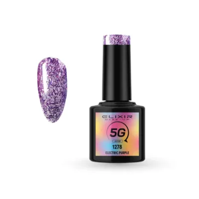 1278 Electric Purple Tρισδιάστατο Έντονο Μωβ Glitter 5G