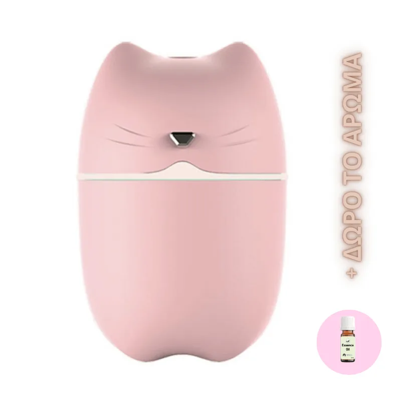 Bulb 3in1 A6 Cat Συσκευή για Αρωματοθεραπεία Ροζ 260ml & Δώρο άρωμα 12ml