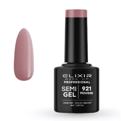 Elixir Professional Semi Gel Ημιμόνιμο Βερνίκι Νυχιών 921 Mousse Ανοιχτόχρωμο Σάπιο Μήλο 8ml