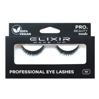 Elixir Professsional Eye Lashes 707 Βλεφαρίδες Πολύ Διακριτικές Black 100% Vegan