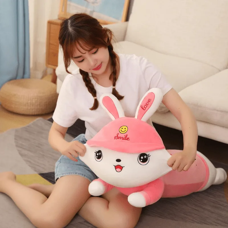 VIP Baby Dolls Stuffed Bunny Long Pillow, Λούτρινο Λαγουδάκι Μαξιλάρι Ροζ 110cm (2) VIP Baby Dolls Stuffed Bunny Long Pillow, Λούτρινο Λαγουδάκι Μαξιλάρι Ροζ 110cm