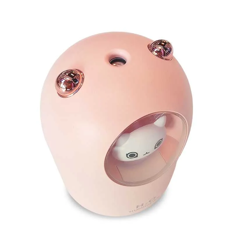 space-cat5 H2O A18 Space Cat Συσκευή για Αρωματοθεραπεία Ροζ 300ml & Δώρο άρωμα 12ml