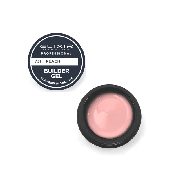 Elixir Builder Gel -731 Peach Ροδακινί 15gr