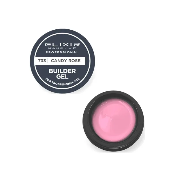 Elixir Builder Gel -733 Candy Rose 15gr