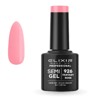 Elixir Professional Semi Gel Ημιμόνιμο Βερνίκι Νυχιών 926 Fantasy Rose Ροζ Μέτριας Έντασης 8ml