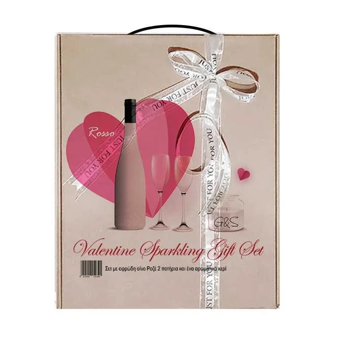 G-&-S-Art-Valentine-Sparkling-Gift-Set-Rosso G & S Art Valentine Sparkling Gift Set Rosso