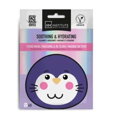 IDC Institute Vegan Cute Animals Animated Mask Μάσκα Προσώπου Mole Εκτύπωση σε Πανί Soothing & Hydrating - Καταπραϋντική & Ενυδατική Δράση 25gr