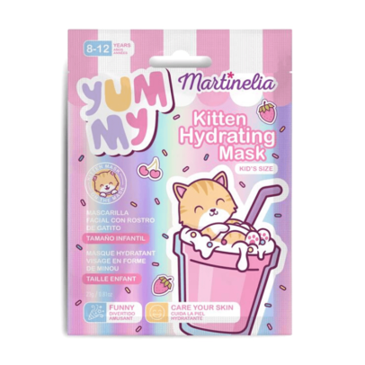 Martinelia Yummy Kitten Hydrating Mask 25gr - Παιδική Μασκά Ομορφίας Πανί Με Σχέδιο Ηλικίες 8 με 12