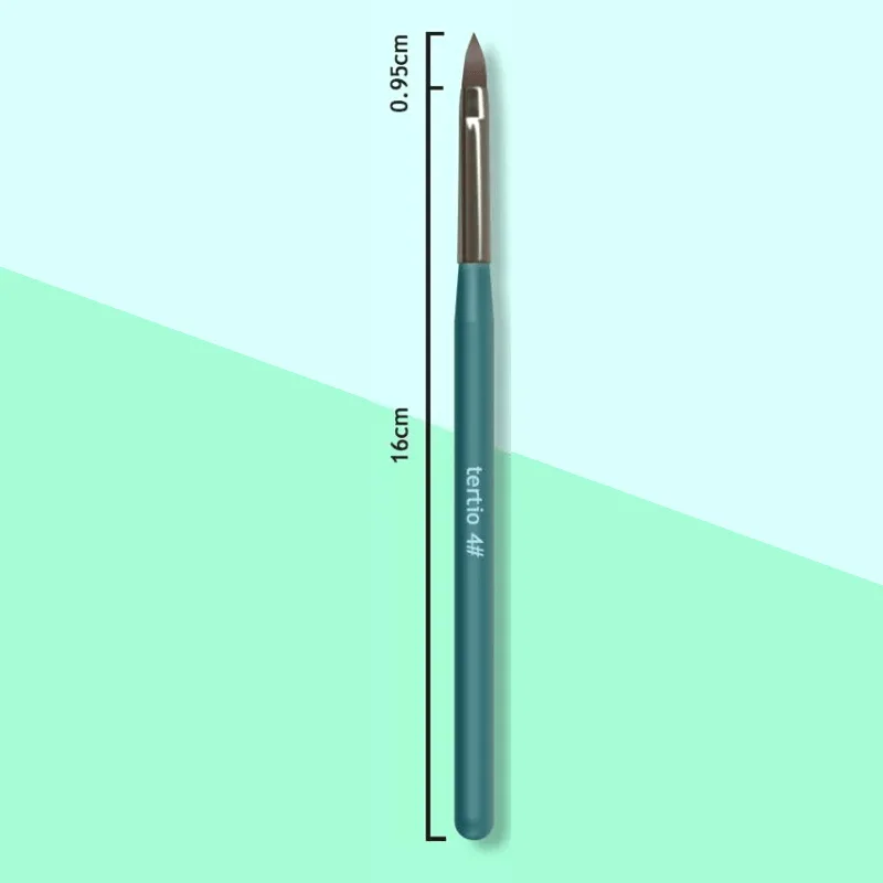 Tertio Nail Brush - Πινέλο Εφαρμογής Acrygel Πράσινο Νο 4