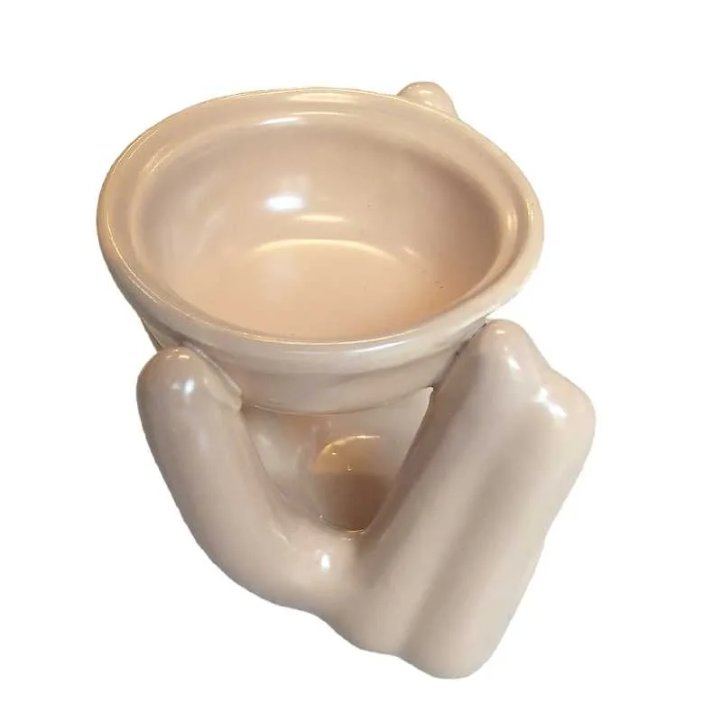 helpig-hand-6 Aroma Greece Helping Hand Κεραμική Συσκευή για Καύση Αιθερίων & Αρωματικών Ελαίων 10 x 12 x 10 cm Μπέζ