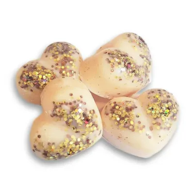 Aroma Greece Soy Wax Melt Heart για Αρωματικούς Καυστήρες - Golden Sand 4τεμ Χ 15g