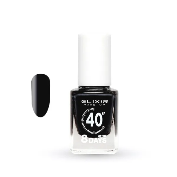 Elixir Fast Dry 40sec Nail Polish Βερνίκι Νυχιών Διάρκειας 8 ημερών 16 Black Μάυρο 13ml Elixir Fast Dry 40sec Nail Polish Βερνίκι Νυχιών Διάρκειας 8 ημερών 16 Black Μάυρο 13ml