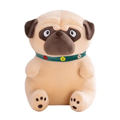 VIP Baby Dolls Stuffed Enormous PUG , Λούτρινος Σκύλος Pug Μπέζ 30cm