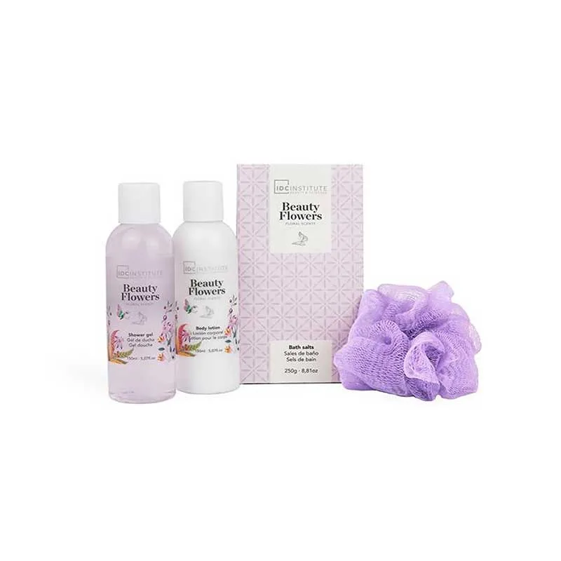 IDC Beauty Flowers Mega Watercan Gift Set - 150ml Shower Gel, 150ml Body Lotion, 250g Bath Salts & Sponge Puff IDC Beauty Flowers Mega Watercan Gift Set - 150ml Shower Gel, 150ml Body Lotion, 250g Bath Salts & Sponge Puff