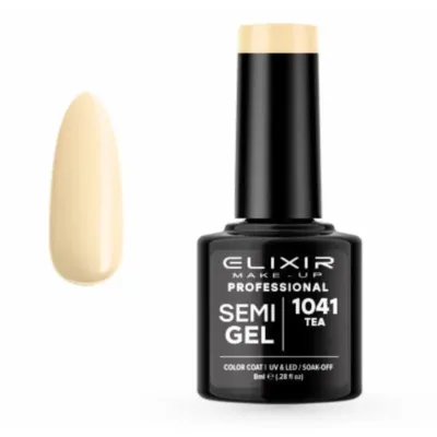 Elixir Professional Semi Gel Ημιμόνιμο Βερνίκι Νυχιών 1041 Tea Μπεζ Παστέλ 8ml