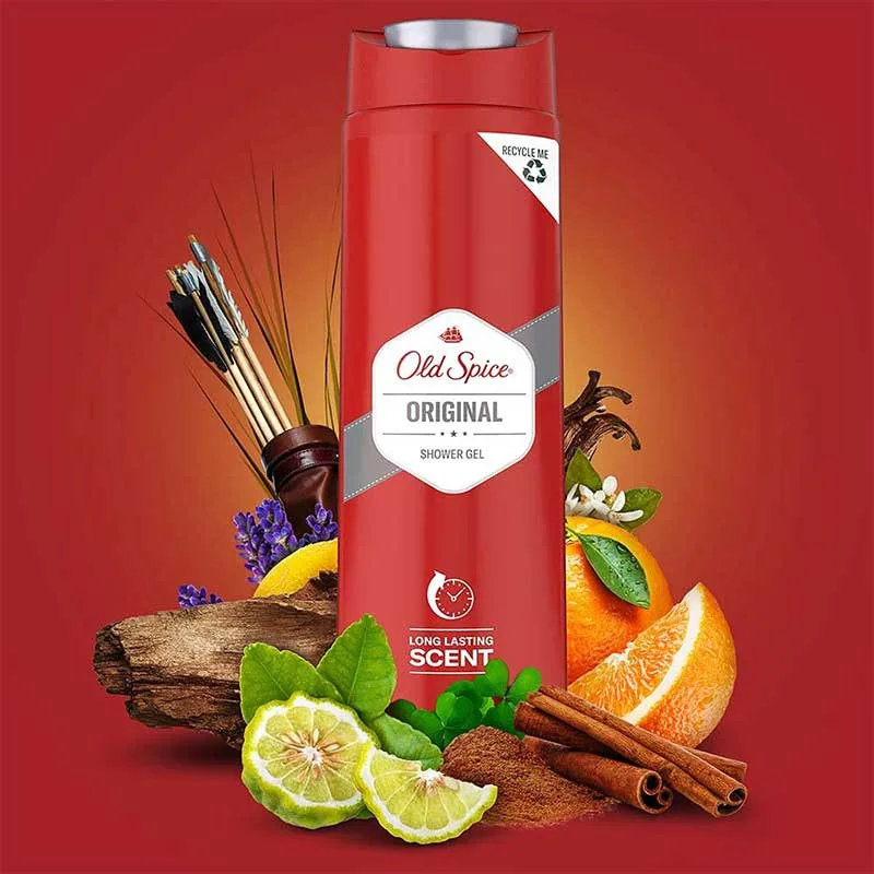 Old Spice Original Shower Gel 400ml Long Lasting Scent