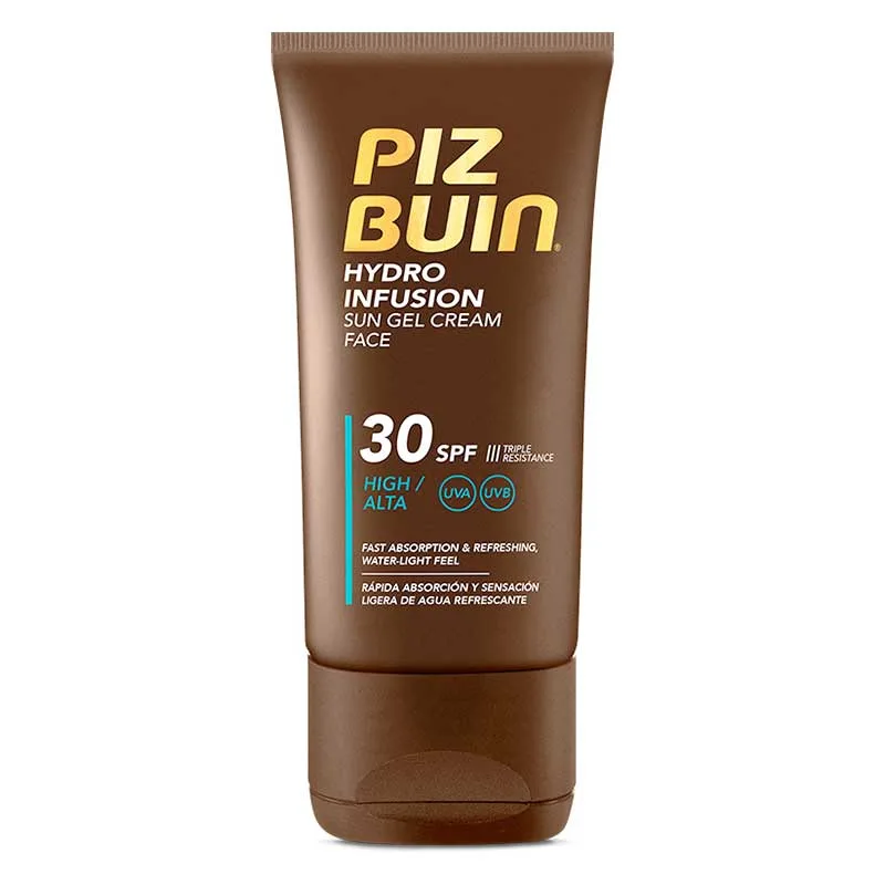 PIZ BUIN Hydro Infusion Face Gel Cream - Αδιάβροχη Αντηλιακή Κρέμα Προσώπου SPF50 30ml