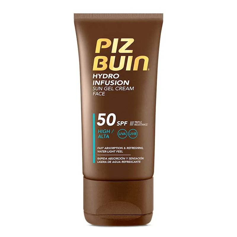 PIZ BUIN Hydro Infusion Face Gel Cream - Αδιάβροχη Αντηλιακή Κρέμα Προσώπου SPF50 50ml