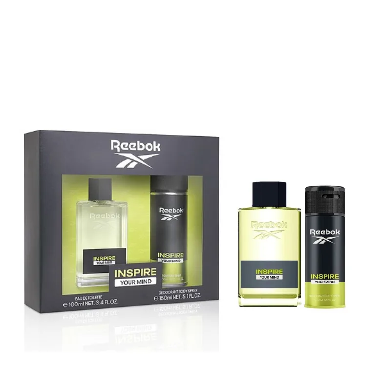 Reebok Gift Set Inspire Your Mind for Him - Σετ Δώρου Για Άντρες EDT 100ml & Body Spray 150ml