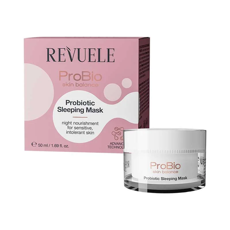brobio-mask3 Revuele ProBio Probiotic Sleeping Mask - Μάσκα Προσώπου Εντατικής Φροντίδας για Ευαίσθητη Επιδερμίδα 50ml