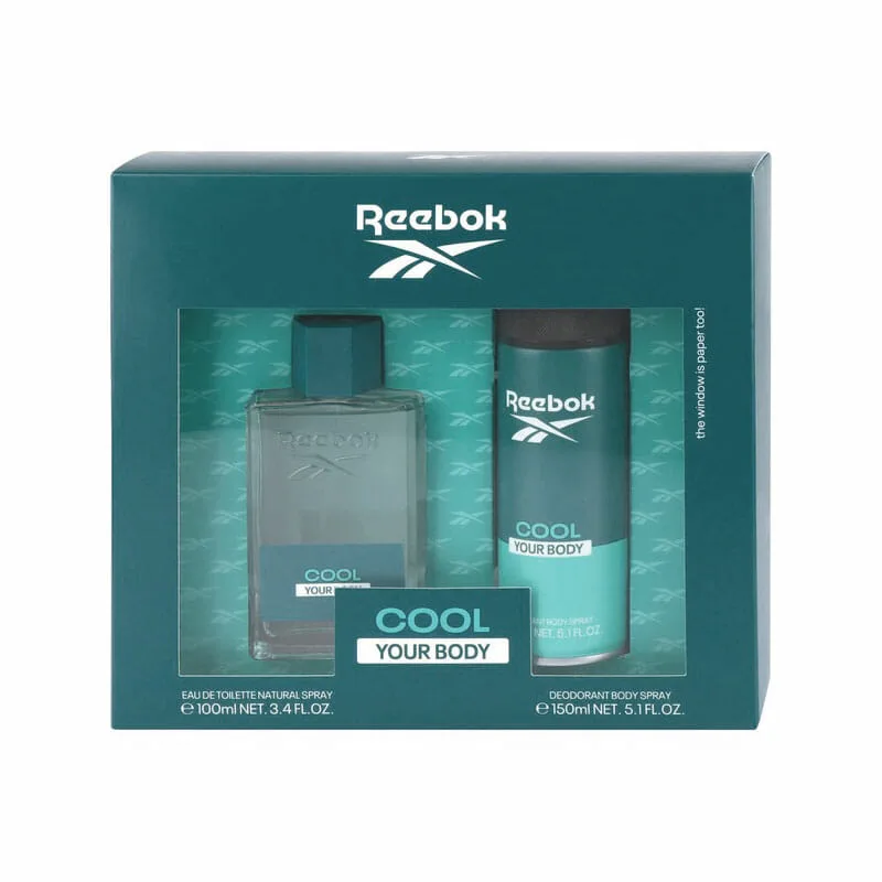cool--your-body-deo1 Reebok Gift Set Cool Your Body for Him - Σετ Δώρου Για Άντρες EDT 100ml & Body Spray 150ml