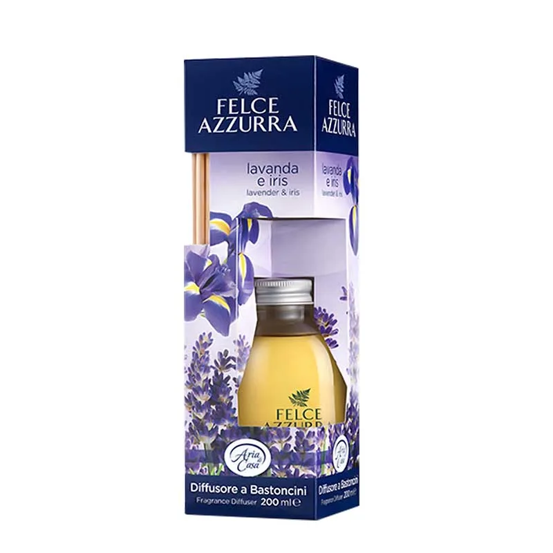 Felce Azzurra Fragrance Diffuser & Sticks Lavender & Iris - Λεβάντα & Ίριδα 200ml