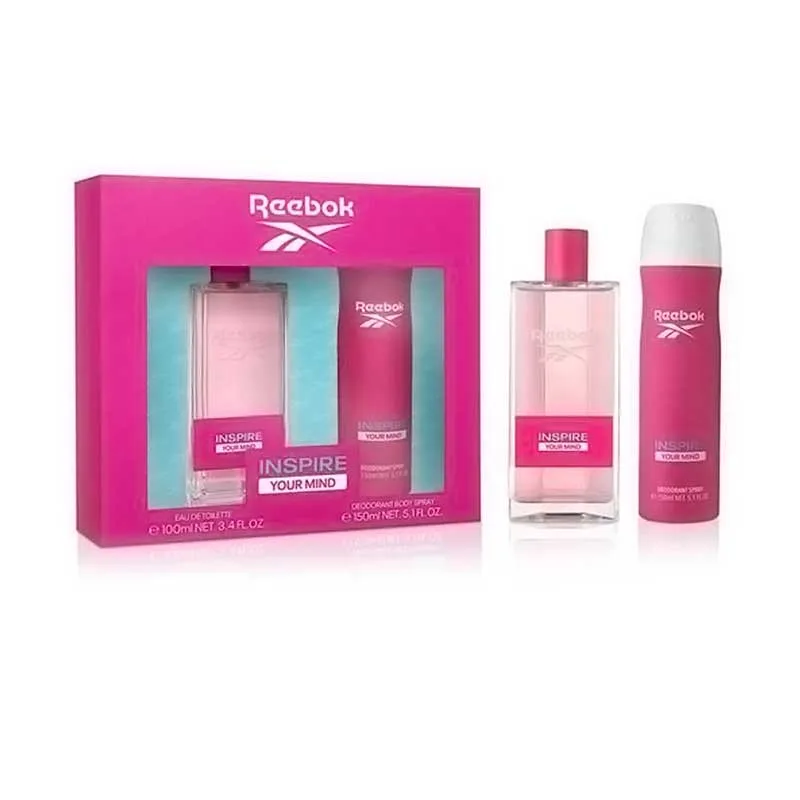Reebok Gift Set Inspire Your Mind for Her - Σετ Δώρου Για Γυναίκες EDT 100ml & Body Spray 150ml
