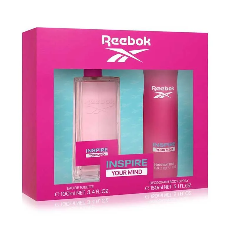Reebok Gift Set Inspire Your Mind for Her - Σετ Δώρου Για Γυναίκες EDT 100ml & Body Spray 150ml Reebok Gift Set Inspire Your Mind for Her - Σετ Δώρου Για Γυναίκες EDT 100ml & Body Spray 150ml