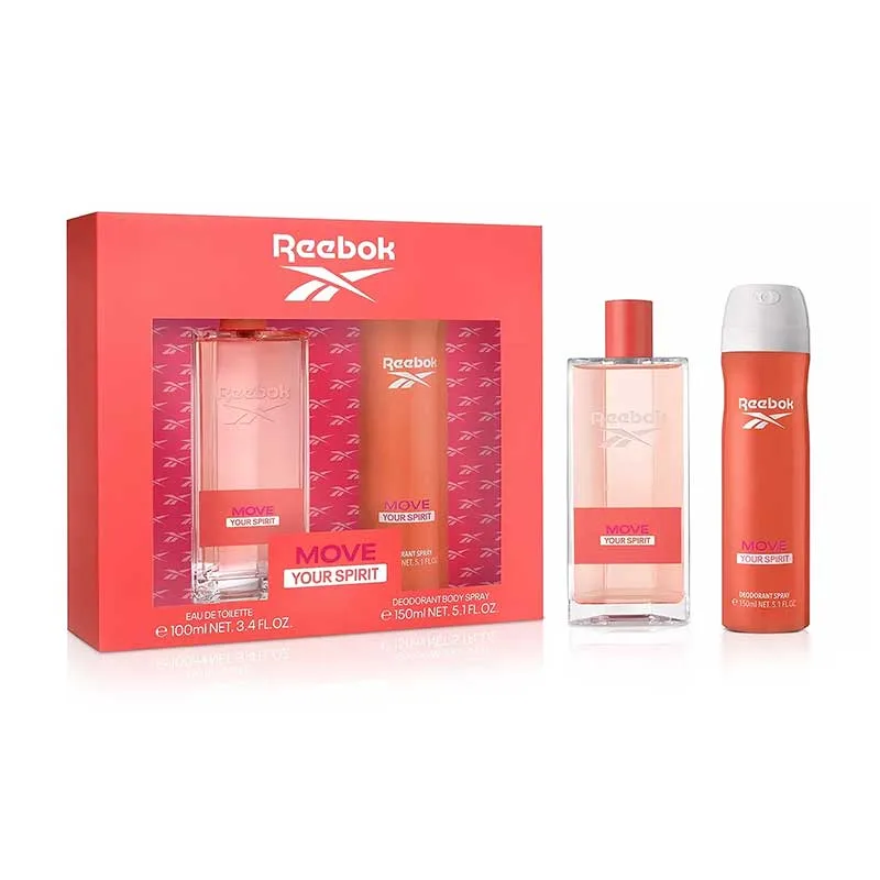Reebok Gift Set Move Your Spirit for Her - Σετ Δώρου Για Γυναίκες EDT 100ml & Body Spray 150ml