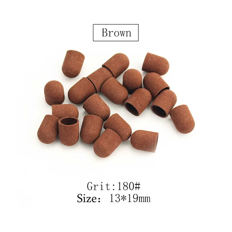 WD Καπελάκια Τροχού 13x19mm 180# 10τμχ Καφέ