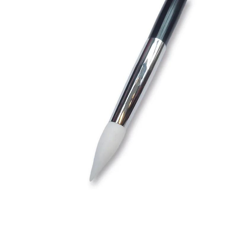 WD Two Sides Nail Pusher & Nail Art - Εργαλείο Νυχιών Σιλικόνης Μαύρο