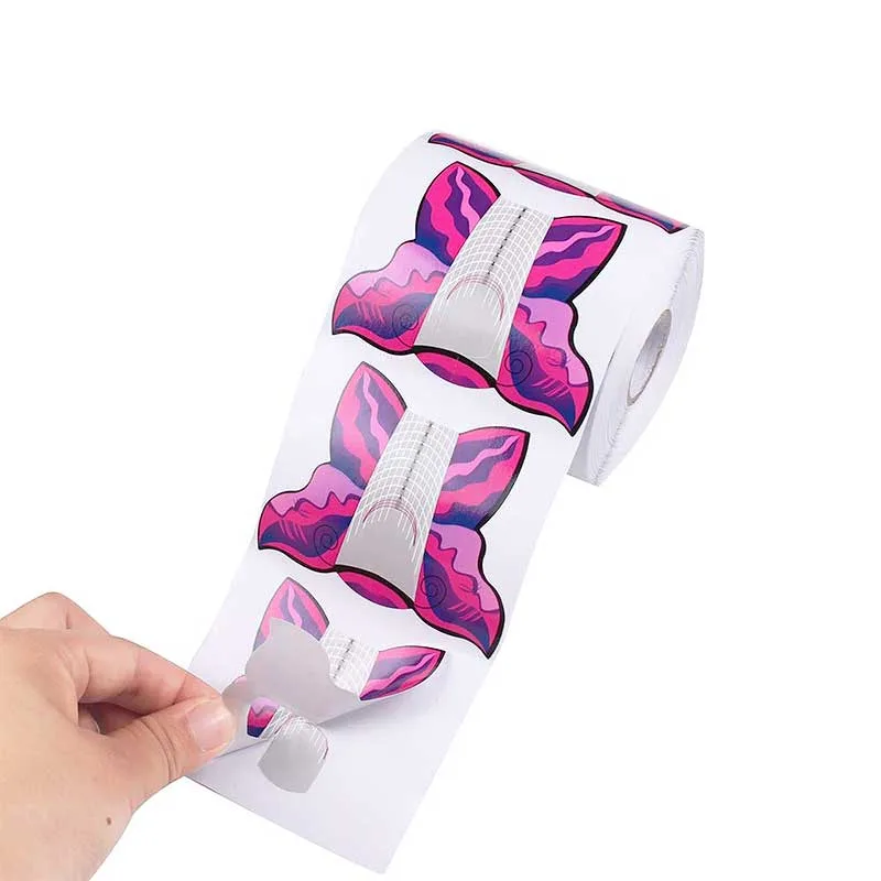 Φόρμα Νυχιών για Ημινόνιμα - Σχήμα Πεταλούδα 500τεμ