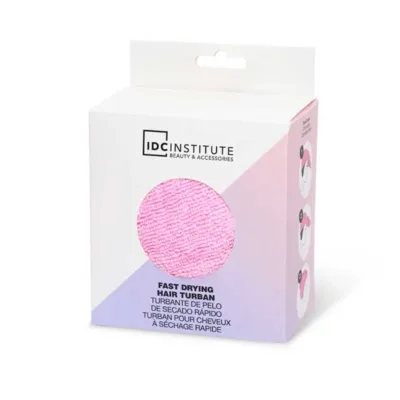IDC Institute Fast Drying Hair Turban Pink Πετσέτα Για Γρήγορο Στέγνωμα Μαλλιών Ροζ  