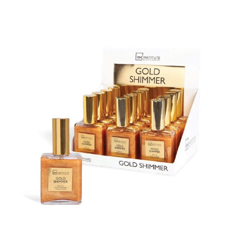 Idc Institute Gold Shimmer Body Oil Λάδι Σώματος Με Μπρονζέ Shimmer 50ml