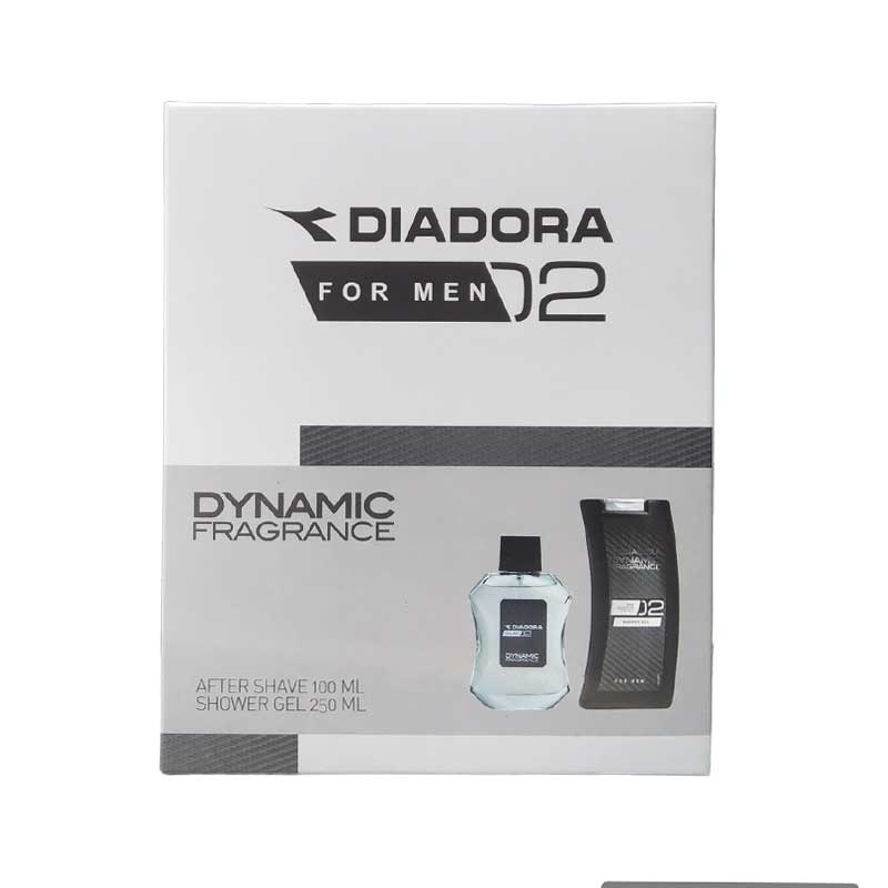 Diadora Dynamic 02 For Men Gift Set - After Shave EDT 100ml & Shower Gel 250ml