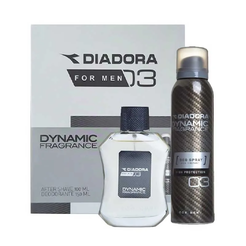 Diadora Dynamic 03 For Men Gift Set - After Shave EDT 100ml & Deodorant 150ml