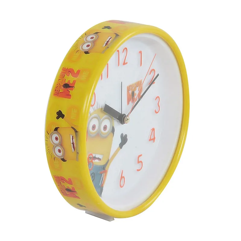 HS-CLOCK CY0512 Επιτραπέζιο Ρολόι με Ξυπνητήρι Despicable Me 16 X 4cm Κίτρινο Λευκό